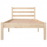 Estrutura de cama pequena solteiro 75x190 cm pinho maciço 4