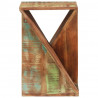 Mesa de apoio 35x35x55 cm madeira recuperada maciça 3
