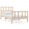Estructura de cama madera maciza 3FT individual 90x190 cm 2