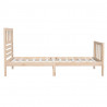Estructura de cama madera maciza 3FT individual 90x190 cm 5