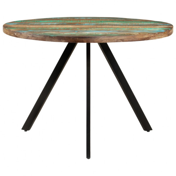 Mesa de jantar 110x75 cm madeira recuperada maciça M 2