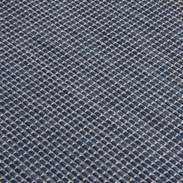 Tapete de tecido plano para exterior 120x170 cm azul M 5