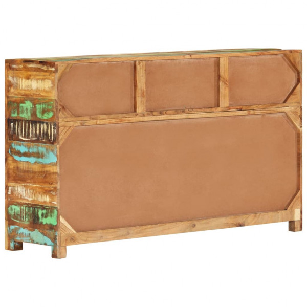 Aparador de madeira maciça reciclada 110x35x65 cm M 5