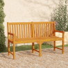 Banco de jardín 150 cm madera maciza de acacia 1