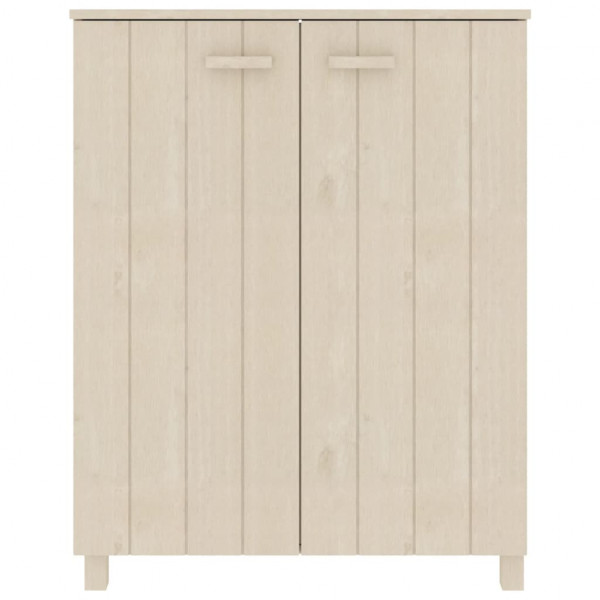Sapateira HAMAR 85x40x108 cm pinho maciço castanho-mel M 3