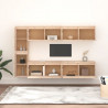 Muebles para TV 6 piezas madera maciza de pino 3