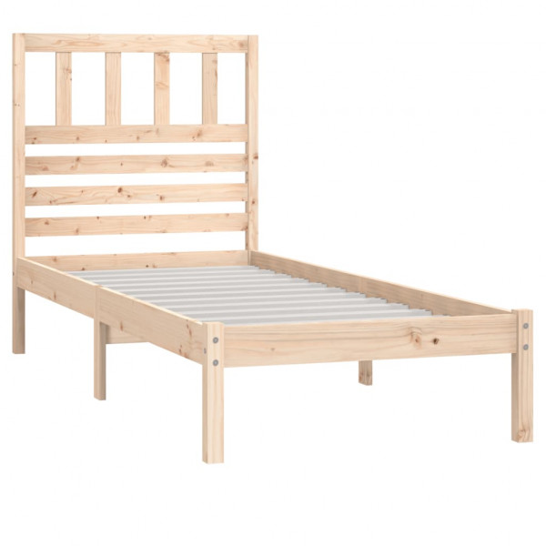 Estructura de cama madera maciza de pino 90x200 cm M 3