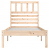 Estructura de cama madera maciza de pino 90x200 cm 4
