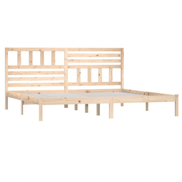 Estrutura de cama 200x200 cm madeira de pinho maciça M 3