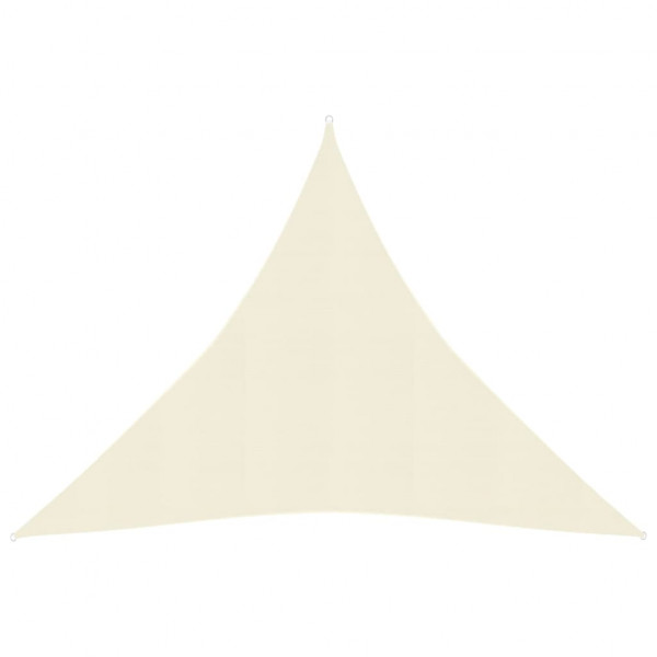 Toldo de vela HDPE color crema 160 g/m² 4.5x4.5x4.5 m D