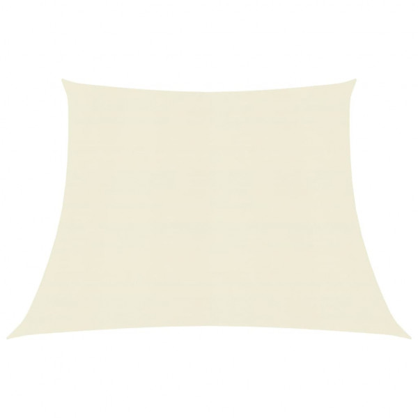 Toldo de vela HDPE color crema 160 g/m² 4/5x4 m D