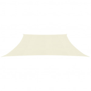 Toldo de vela HDPE color crema 160 g/m² 4/5x4 m H