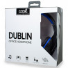 Auriculares Stereo Oficina COOL Dublin con micro (Negro-Azul) 4