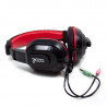 Auriculares Stereo Oficina COOL Dublin con micro (Negro-Rojo) 2