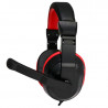 Auriculares Stereo Oficina COOL Dublin con micro (Negro-Rojo) 5