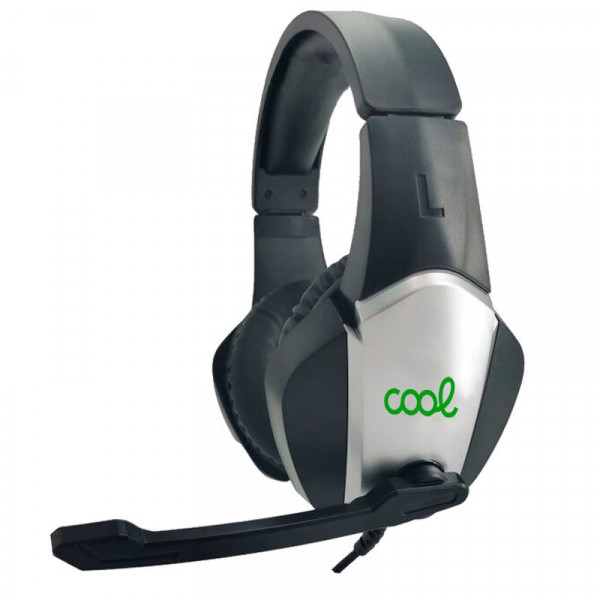 Auriculares Stereo PC / PS4 / PS5 / Xbox Gaming COOL Bremen Iluminación + Adapt. Audio M 7