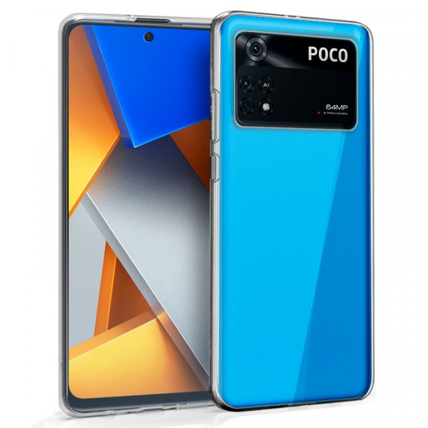 Funda COOL Silicona para Xiaomi Poco M4 Pro (Transparente) D