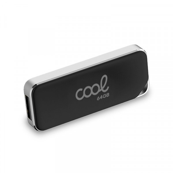 Pen Drive USB x64 GB 2.0 COOL Placa preta M 3