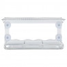 Comedero de pájaros para ventanas 2 uds acrílico 30x12x15 cm 3