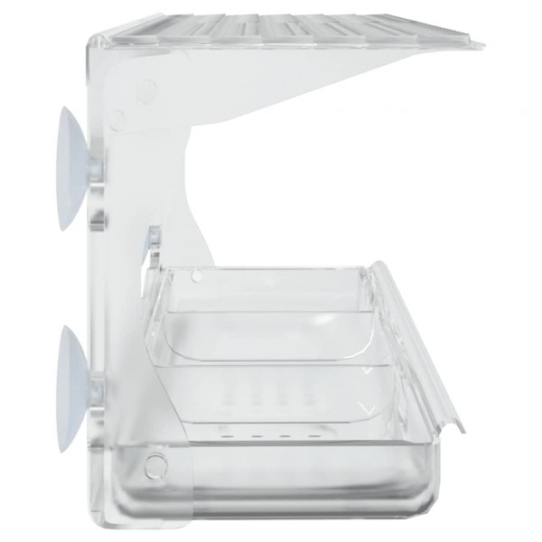 Comedero de pájaros para ventanas 2 uds acrílico 30x12x15 cm M 4