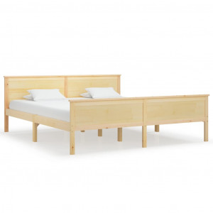 Estructura de cama de madera maciza de pino 180x200 cm H