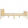 Estructura de cama de madera maciza de pino 180x200 cm 5
