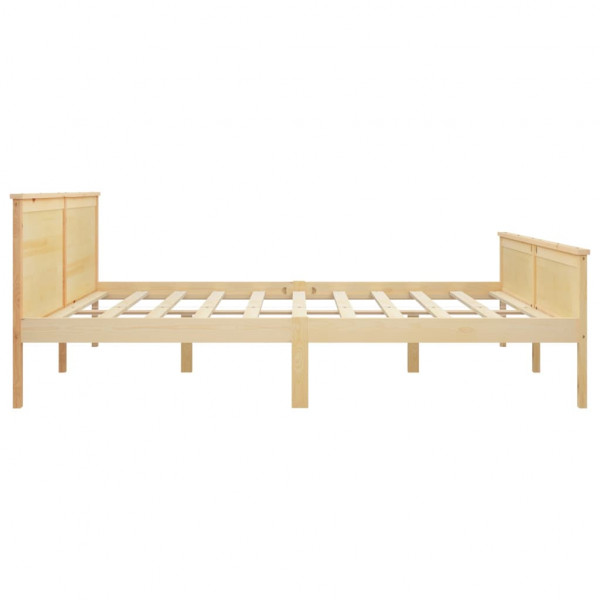 Estructura de cama madera maciza de pino 200x200 cm M 5