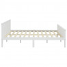 Estructura de cama madera maciza de pino 200x200 cm 5