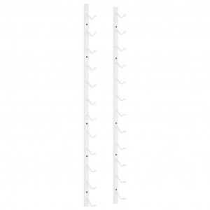 Botellero de pared para 12 botellas hierro blanco H