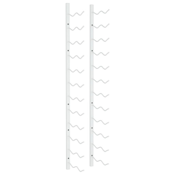 Botellero de pared para 24 botellas hierro blanco M 2