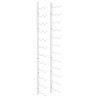 Botellero de pared para 24 botellas hierro blanco 2
