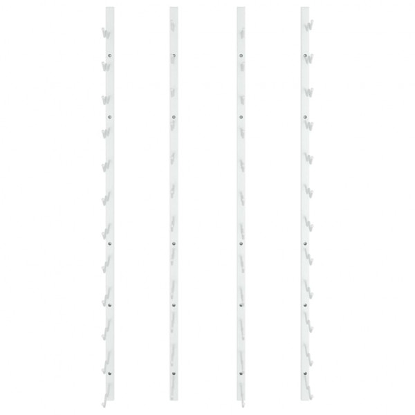 Botellero de pared para 24 botellas 2 unidades hierro blanco M 4