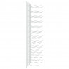 Garrafeira de parede para 24 garrafas 2 pcs ferro branco 5