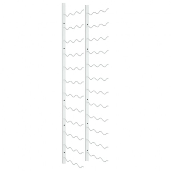 Garrafeira de parede para 36 garrafas ferro branco M 2