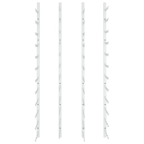 Garrafeira de parede para 36 garrafas 2 pcs ferro branco M 4