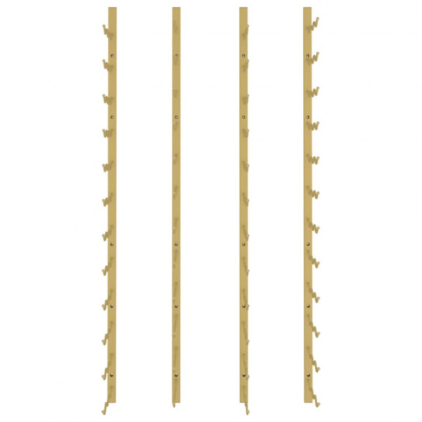 Garrafeira de parede para 36 garrafas 2 pcs ferro dourado M 4