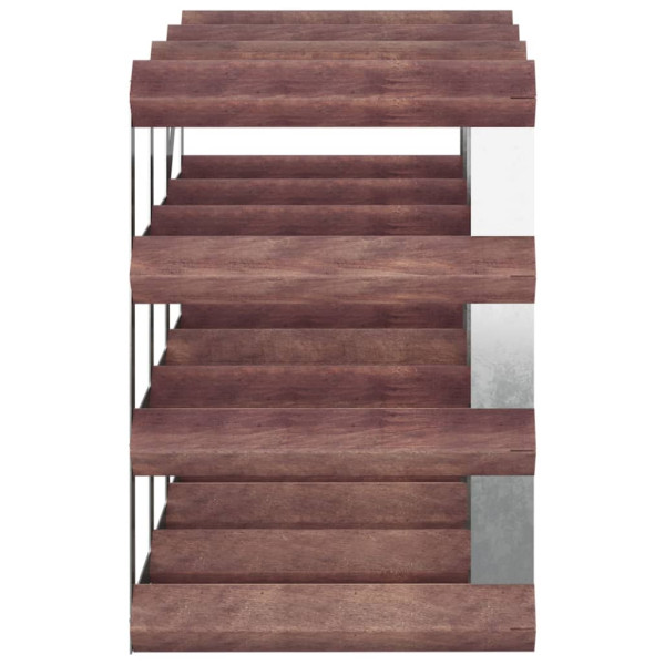 Botellero para 12 botellas madera maciza pino marrón M 5