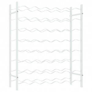 Garrafeira para 48 garrafas metal branco H