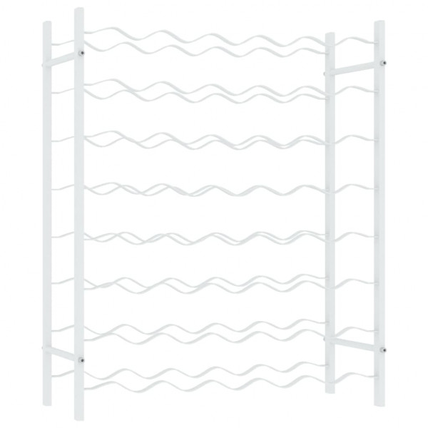 Garrafeira para 48 garrafas metal branco M 2