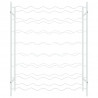 Garrafeira para 48 garrafas metal branco 4