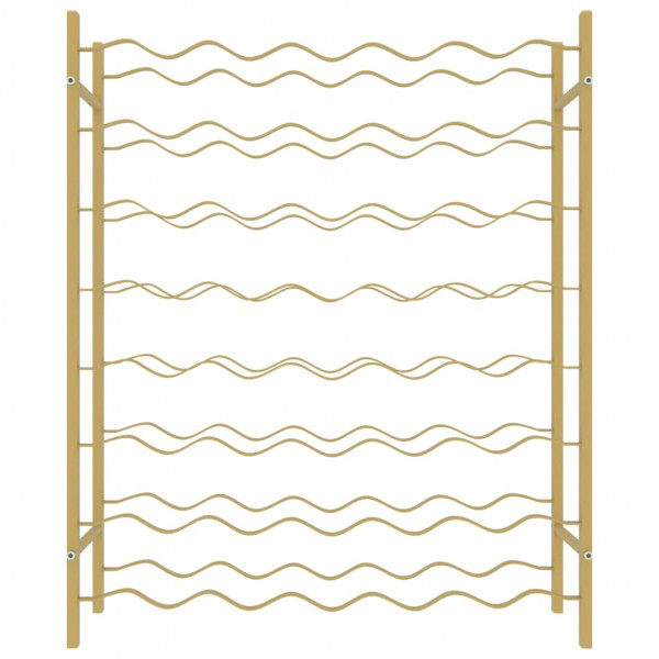 Garrafeira para 48 garrafas metal dourado M 4