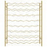Garrafeira para 48 garrafas metal dourado 4