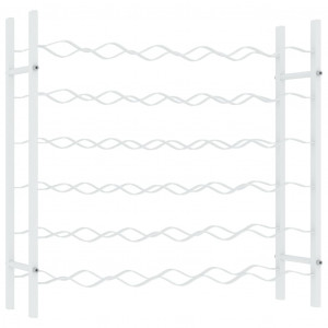 Garrafeira para 36 garrafas metal branco H