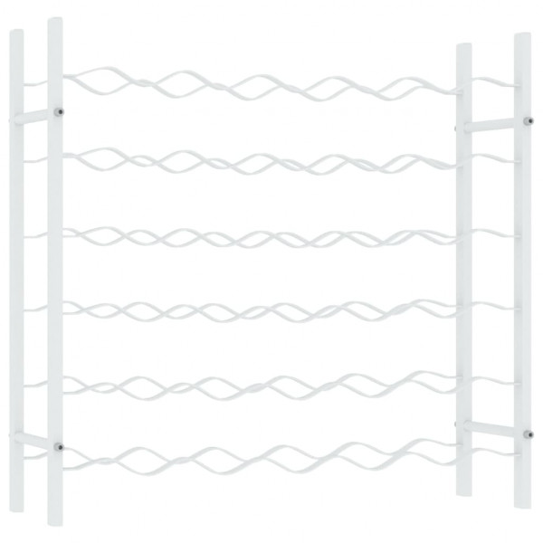 Garrafeira para 36 garrafas metal branco M 2