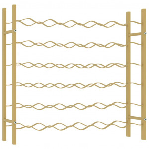 Garrafeira para 36 garrafas metal dourado H