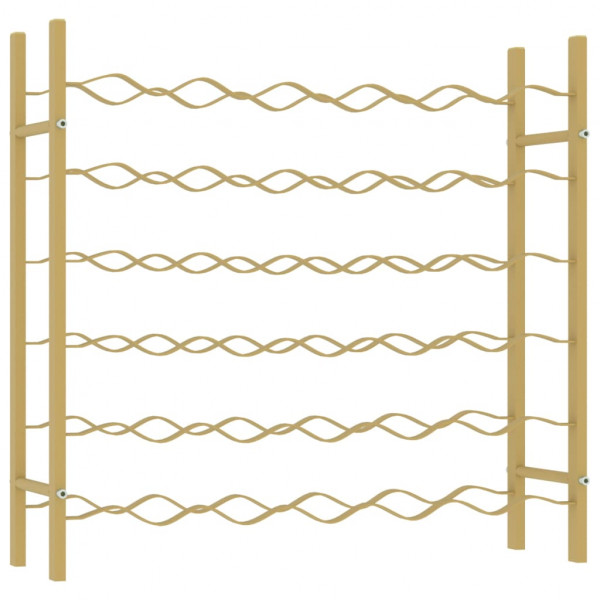 Garrafeira para 36 garrafas metal dourado M 2