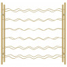 Garrafeira para 36 garrafas metal dourado 4