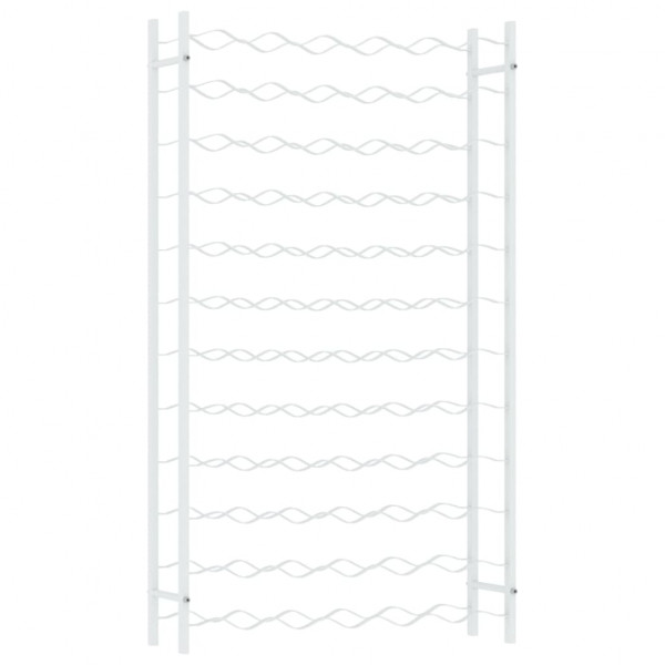 Garrafeira para 72 garrafas metal branco M 2