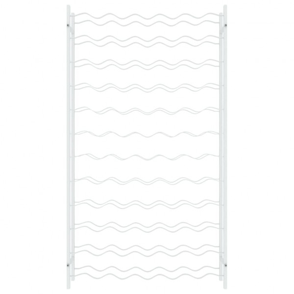 Garrafeira para 72 garrafas metal branco M 4