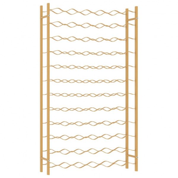 Botellero para 72 botellas de metal dorado M 2